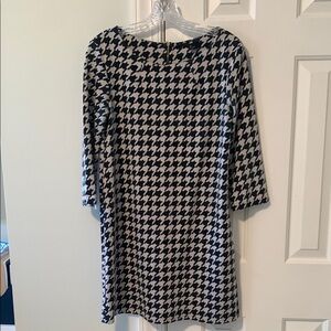 H&M Black and White Houndstooth Dress